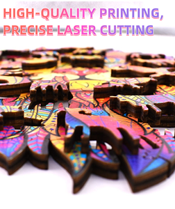 असेंबली निर्देश पत्र के साथ टीम निर्माण गतिविधियों के लिए वयस्कों के लिए रंगीन पशु ए 3 लकड़ी की पहेली - Product Image 6