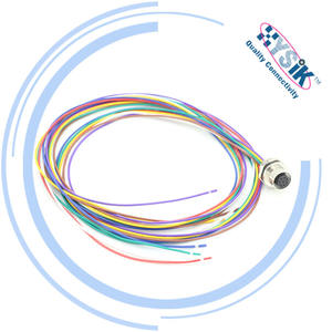 Endüstriyel ağ ve makinelerde yüksek hızlı veri iletimi için su geçirmez M12 8 pinli konnektör kablosu - Product Image 2