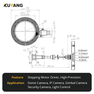 DC auto-tập trung Iris khẩu độ mô-đun máy ảnh với động cơ thu nhỏ thiết bị truyền động solenoids & Trình điều khiển phụ kiện - Product Image 4