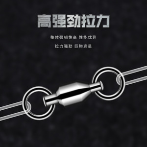 ตัวเชื่อมต่อแบบหมุนได้รูปเลขแปด Aohu ทำจากสแตนเลส แข็งแรงทนทาน สำหรับอุปกรณ์ตกปลา - Product Image 3