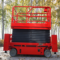 Livraison gratuite, plateforme élévatrice à ciseaux hydraulique mobile autopropulsée électrique mini Skyjack, roues tout-terrain, 4-18 m