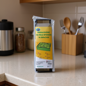 Estante de Almacenamiento Mnj de 16 Compartimentos, Plegable, de un Solo Nivel, 36x28x10cm, Organizador de Tela No Tejida para Sala de Estar - Product Image 3