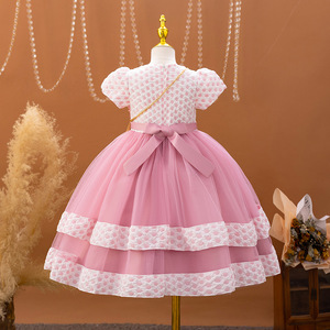 <span class=keywords><strong>Vestidos</strong></span> de fiesta de bebé <span class=keywords><strong>para</strong></span> <span class=keywords><strong>niñas</strong></span>, corte Vintage, ceremonia, fiesta de cumpleaños, vestido de baile, <span class=keywords><strong>Vestidos</strong></span> de princesa <span class=keywords><strong>para</strong></span> niños pequeños con bolsa, chal - Product Image 4