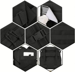 Sac à dos tactique système MOLLE 56-76L en nylon unisexe pour la randonnée en plein air, les voyages et les opérations d'assaut, avec fermeture éclair et poche intérieure - Product Image 4