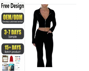 ชุดเสื้อและกางเกงผ้าฟลีซแบบซิป 2 ชิ้น น้ำหนัก 400 กรัม พร้อมโลโก้สั่งทำ - Product Image 1