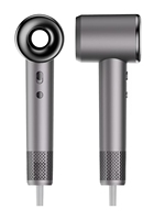 Sèche-cheveux professionnel 1600W pour hôtels et voyages, ionique, avec lumière LED, séchage rapide, température constante, faible bruit, utilisation domestique