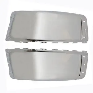 For Chevy Silverado1500 2007-2013 without Sensor Holes Chrome Rear Bumper End covers Left and right