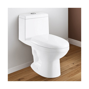 Inodoro económico de doble descarga sin montura Siphonic S-trap de una pieza Wc Bowl de cerámica Wc Inodoro Sanita - Product Image 1