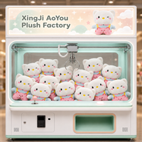 Vente en gros direct usine : Jouets en peluche mignons et doux Sanrioed Cat Blue Overalls de 8 pouces, animaux en peluche, prix pour machines à griffes