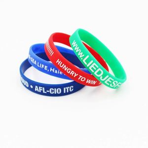 Pulseras de Goma de Feliz Cumpleaños, Pulseras Elásticas de Colores, Pulsera de Silicona con Logotipo Personalizado para Fiestas de Cumpleaños de Adultos y Niños - Product Image 6