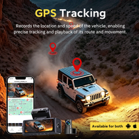 Caméra embarquée 4K Vision A10Pro à quatre canaux, avant/arrière, écran IPS 3,39 pouces, GPS intégré, WIFI, contrôle par application, capteur G