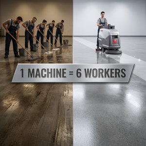 CleanHorse ARES530 Walk-behind <strong>Floor</strong> Scrubber Dryer 55L/65L Tank Electric Powered <strong>Floor</strong> <strong>Cleaning</strong> <strong>Machine</strong> for Commercial Mall - Product Image 2