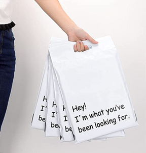 Bolsas de Correo Ecológicas Compostables con Logotipo Personalizado y Acabado Mate para Ropa, Piel y Calcetines - Embalaje de Mensajería con Asa - Product Image 2