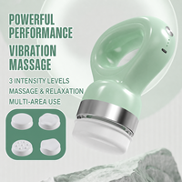 Pistolet de massage portatif pour tissus profonds, masseur musculaire à percussion, 4 têtes de massage pour le dos, le cou, les épaules et la tête