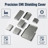 Boîtier de blindage EMI RF en tôle personnalisé pour carte PCB SMT, estampage de précision, vente en gros OEM