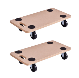 250 kg Holztransport-Plattformwagen Möbeltransport-Roller Holz-Trolley MDF-Zertifizierter Quadratischer Umzugswagen - Product Image 2