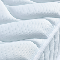 Matelas hybride à ressorts ensachés souples avec gel rafraîchissant et mousse ondulée, emballé en rouleau, usine OEM