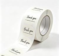 Étiquettes autocollantes en papier artistique imperméables avec logo personnalisé imprimé en couleur CMYK pour les fêtes, Noël, les cadeaux et l'emballage