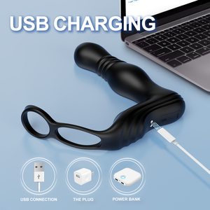 Massaggiatore Prostatico Vibratore Dildo in Silicone ABS Giocattoli Sessuali Maschili Plug Anale di Alta Qualità per <span class=keywords><strong>Intimità</strong></span> Anale - Product Image 5