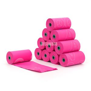 100% Biodegradable <b>Compostable</b> Eco-Friendly PLA PBAT Plastic Dog Poop <b>Bags</b> BPI Certification Strong Lavender Fragrance 15 Micron - Product Image 5