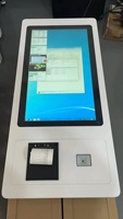 Kiosque de paiement en libre-service avec écran tactile de 21,5/24/27/32 pouces, imprimante de tickets de 80 mm en option, scanner, fonction NFC