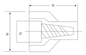 Huasu UL22-8 awg wg קונטרטורים, טוויסט כנף-על אגוזי מרט לחיווט חשמלי (יח'\שקית 100) - Product Image 4