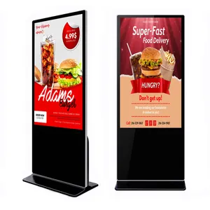 Hot Selling Indoor 43" Full HD 1080P Vertical LCD Display Totem Floor Standing Digital Signage Screen for Advertising