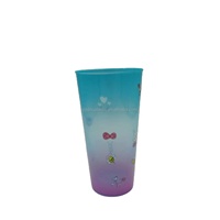 Bouteille d'eau en PP lenticulaire écologique de 650 ml, design OEM, pour enfants, camping, logo couleur personnalisé, style américain