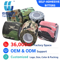 Bandage Cohésif Auto-Adhésif Élastique Non Tissé pour Fixation, Adhérence Flexible, Agent Amertumeur, Usage Sportif et Vétérinaire