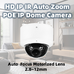POE 4k 8MP HD <span class=keywords><strong>IP</strong></span> IR Auto Zoom Dome máy ảnh tự động lấy nét 2.8 ~ 12 mét trong nhà IR-CUT tầm nhìn ban đêm không thấm nước CCTV máy ảnh - Product Image 2