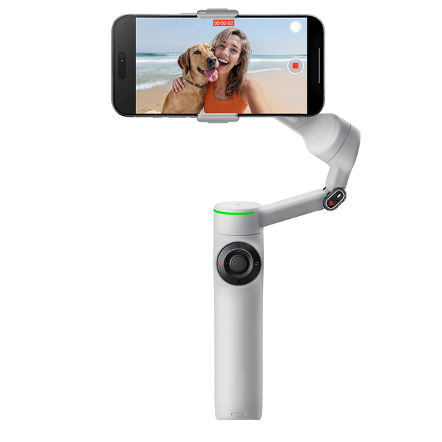 Insta360 Flow 2 Pro Creator Version Smart Handheld Gimbal with 3-Axis Stabilization for Android iPhone for Selfie Video Shooting
