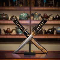 Populaire 31cm 0.4kg fait à la main court Mini Katana C épée Tradition chinoise épée pour Cosplay Collection cadeau