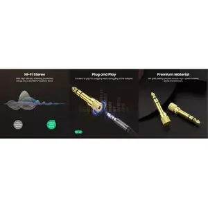 Adaptateur audio plaqué or Ugreen 20503 6,5 mm mâle vers 3,5 mm femelle, construction en alliage de zinc, connecteur enfichable pour écouteurs et - Product Image 5