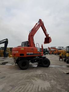 Excavadora de Ruedas Usada en Buen Estado Hitachi EX100WD, Mini Excavadora Hitachi EX100 en Venta a Precio Económico, Motor Original - Product Image 4