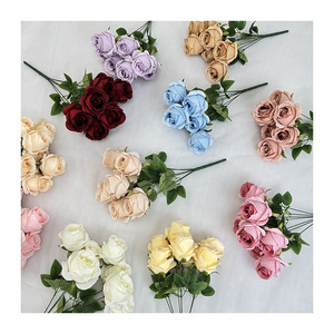 Ngoài trời nhân tạo 7 mơ mộng cánh hoa hồng hoa bền sinh động quy mô lớn sản xuất có sẵn - Product Image 2