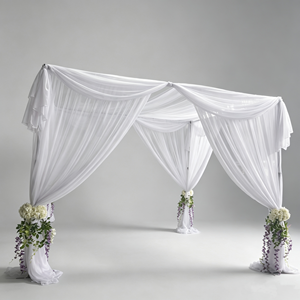 Aluminum Telescopic Pipe and Drape for Wedding Backdrop Decoration Supply and Activities Adjustable Pipe - Product Image 1
