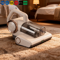 Aspirateur intelligent CE anti-acariens avec système à double bac à poussière, conception de conduit d'air anti-colmatage et affichage en temps réel du fonctionnement