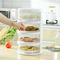 Couvre-aliments en plastique transparent pour aliments, couvre-aliments en filet plastique, sortie d'usine