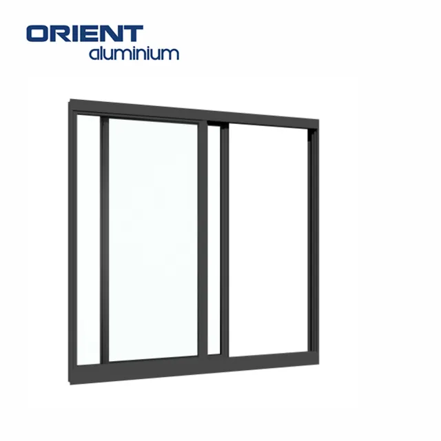 Hot Sale Commercial Use Tempered Glass Sliding Windows Aluminium Sliding Window With Safety Designs