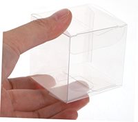 Boîte d'emballage en PET transparente à impression personnalisée, boîte en plastique pliable, emballage transparent en PVC