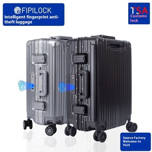 FIPILOCK, Maleta de viaje antirrobo inteligente con huella dactilar de 20 pulgadas, Maleta de vuelo a bordo con ruedas giratorias, bloqueo de aduana TSA - Product Image 5