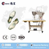 Tenghong frein de sécurité entièrement automatique chaussures de sport en caoutchouc supérieure semelle en cuir fabrication machines à coudre prix