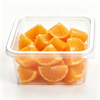 Boîtes en plastique transparentes jetables recyclables de qualité alimentaire pour animaux de compagnie, boîte à noix, boîte durable, étanche à l'humidité, boîte scellée pour pâtisserie, fruits, desserts