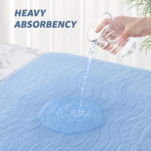 <strong>Bed</strong> <strong>Pads</strong> Washable <strong>Bed</strong> Protector Reusable <strong>Bed</strong> <strong>Wetting</strong> Sheets Absorbent <strong>Mattress</strong> Protector for Kids Adults Elderly - Product Image 6