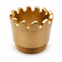 Foret de forage PDC en acier au carbone forgé de 76 mm/93 mm/112 mm/133 mm/152 mm/151 mm pour le forage géothermique, burin PDC de haute qualité