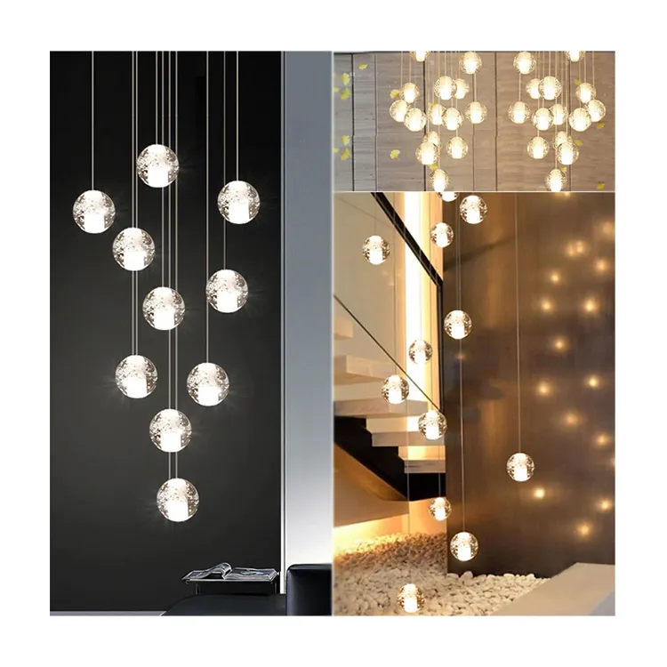 1,5 Вт сферическая люстра освещение торгового центра Атриум люстра простая и креативная светодиодная люстра светильники