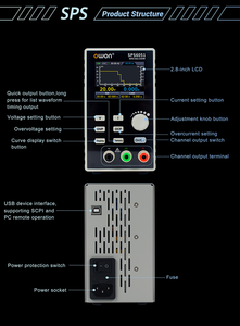 OWON SPS6051 0 - 60V 150W SPS แหล่งจ่ายไฟแบบตั้งโปรแกรมได้ ช่องเดียว ไม่มีพัดลม - Product Image 5