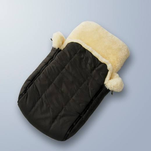 Sac de couchage de luxe en peau de mouton australienne pour poussette, respirant et doux, pour bébé, hiver - Product Image 2