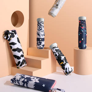 Paraguas Plegable Ligero y Portátil para Días Soleados y Lluviosos, con Bolsa con Cierre, Apertura Manual, Varillas de Aleación, para Viajes - Product Image 5