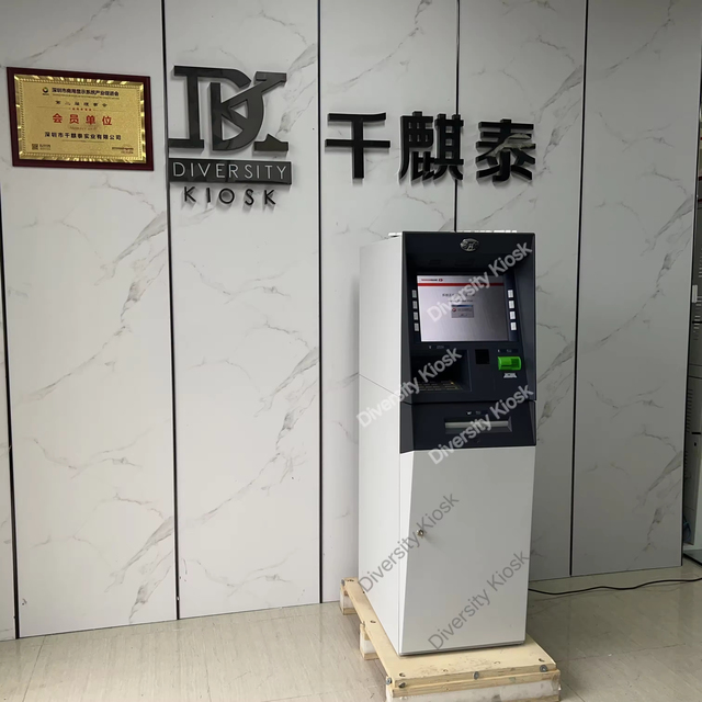 Freestanding Electricity Cash Acceptor Cash Dispenser Bill Payment ATM Banknotes Recycler Kiosk System for Shop Bank